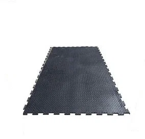 032-111-7522 – LEGEND FLEET Utility Mat, Cut to Fit 8 Foot Length x 5 Foot Width Interlocked All Sides Black Rubber